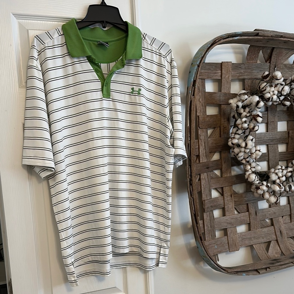 🎉HP🎉Under Armour Men's Striped Polo Shirt